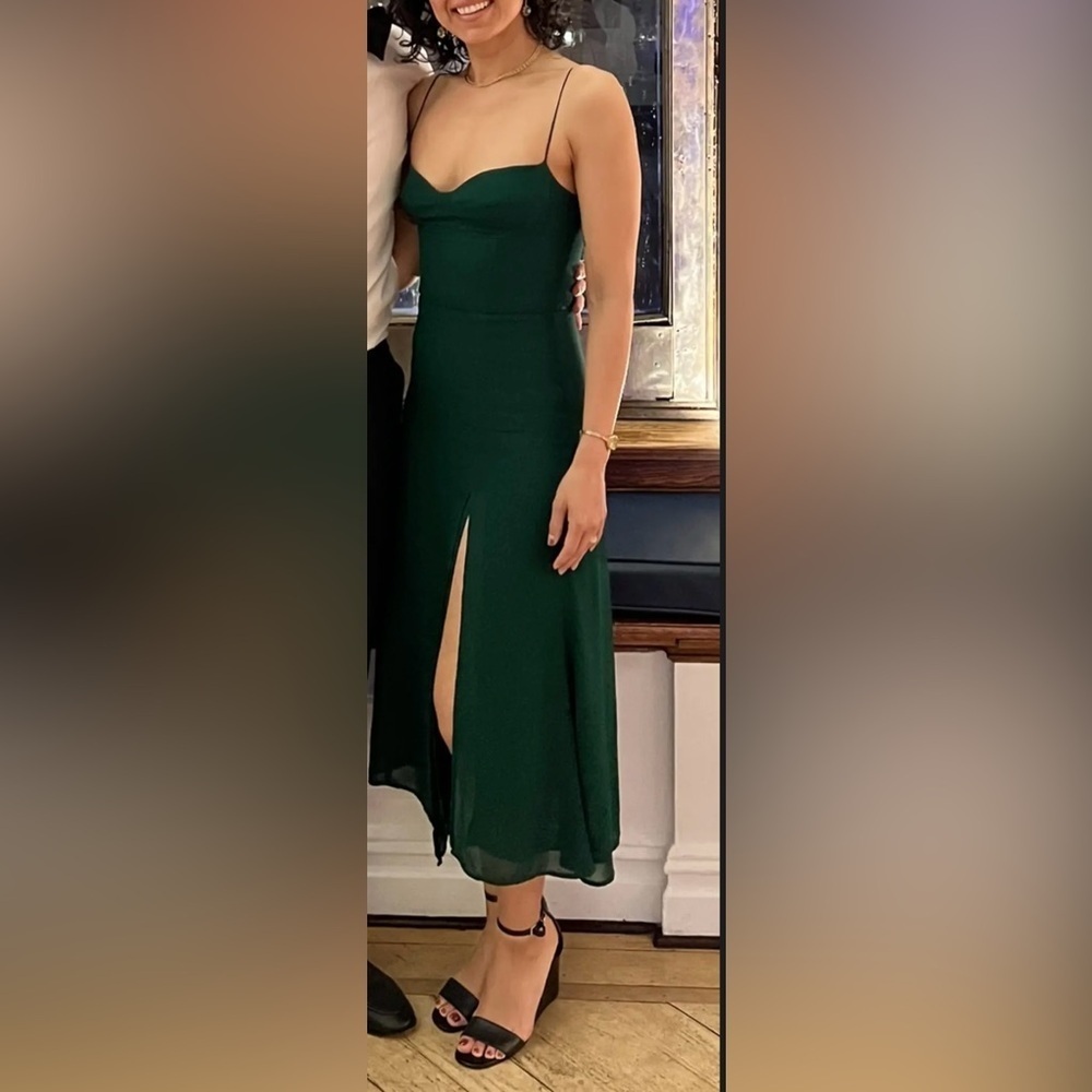 Reformation Juliette dress size 6 in Emerald - Picture 5 of 17